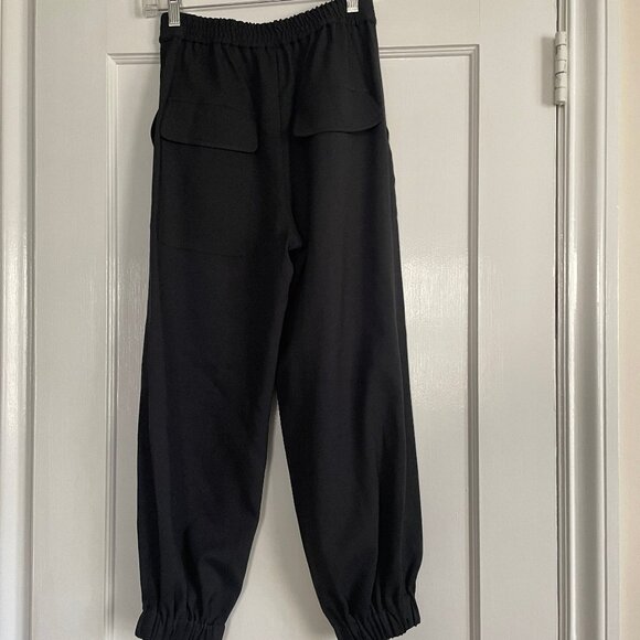 Tibi Chalky Drape Plashet Jogger, XXS, regular length, black - Picture 8 of 10